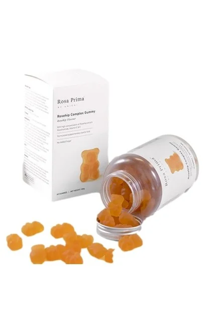 Unichi rose prima pre&probiotics gummy 60 gummies 益生菌轻体小熊 玫瑰酸奶味 60粒【保质期2027/01】